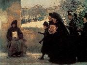 Emile Friant All Saints' Day oil painting artist